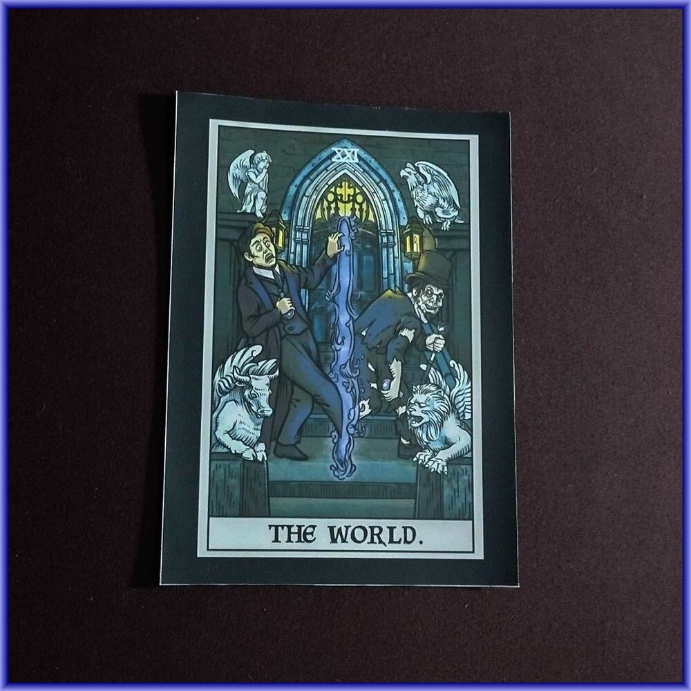 New- Terror Tarot Major Arcana Tapestry "The World"